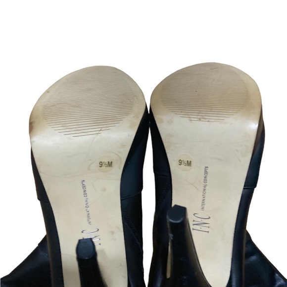 INC International Concept Black High Heel Boots - Picture 7 of 7